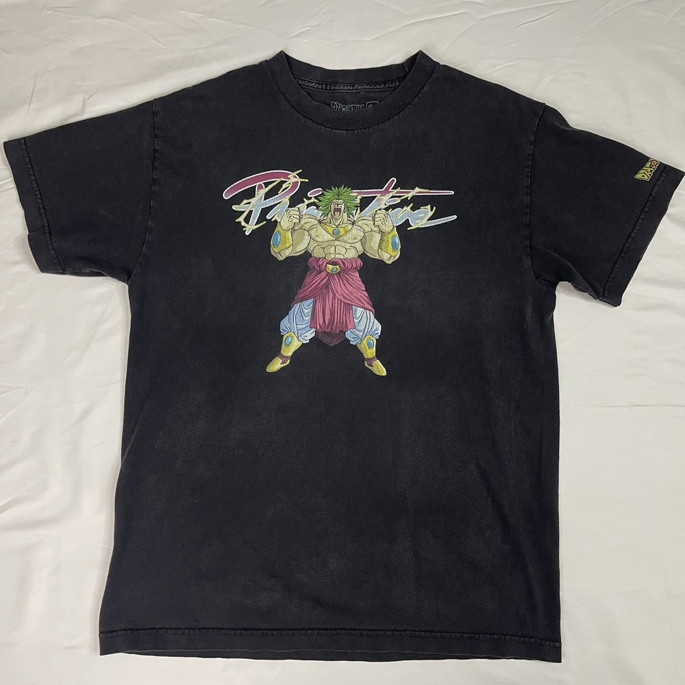 Primitive x Dragon Ball Z Broly Graphic T-Shirt Black Anime Tee Men's Size M